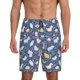 thumbnail image 1 of Balery Cute Baby Animals Pantalones cortos de pijama de punto de algodón para hombre con cinturilla y bolsillos-XX-Large, 1 of 6
