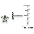 thumbnail image 2 of Primal Silver Sterling Silver Antiqued Turtle Post Earrings, 2 of 4