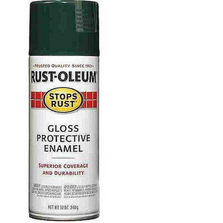 Rust-Oleum Stops Rust Gloss Protective Enamel Dark Hunter Green Spray