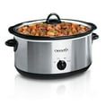 thumbnail image 1 of Crock-Pot 7-Quart Oval Manual Slow Cooker, Stainless Steel, 1 of 5