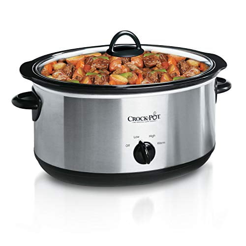 crock-Pot 7-Quart Oval Manual Slow cooker  Stainless Steel (ScV700SS)