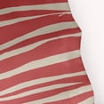thumbnail image 2 of Simply Daisy 70" W x 73" H Wood Stripe Geometric Print Polyester Shower Curtain, Coral, 2 of 3