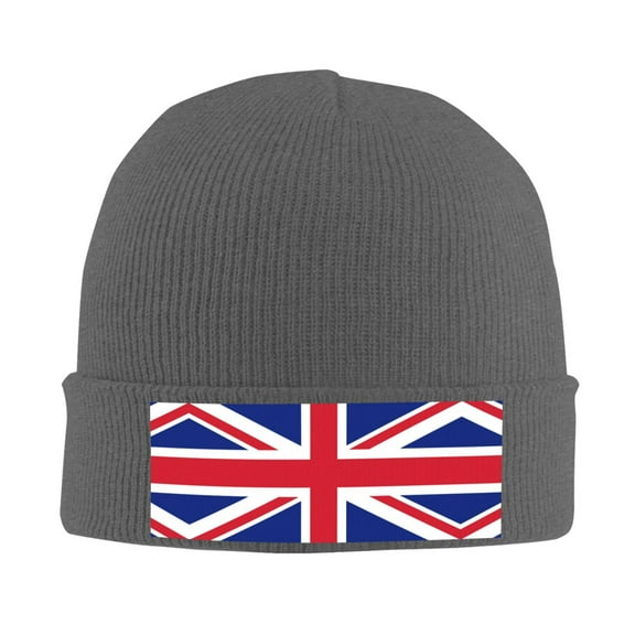 Union Jack All Uk Flag Beanie Hat Men Women Warm Printed Cap Knit Beanies Hats Outdoor Winter Deep Heather