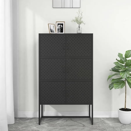 Steel Storage Cabinet 31" - Black