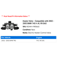 thumbnail image 2 of Heater Valve - Compatible with 2002 - 2005 BMW 745i 4.4L V8 GAS 2003 2004, 2 of 2