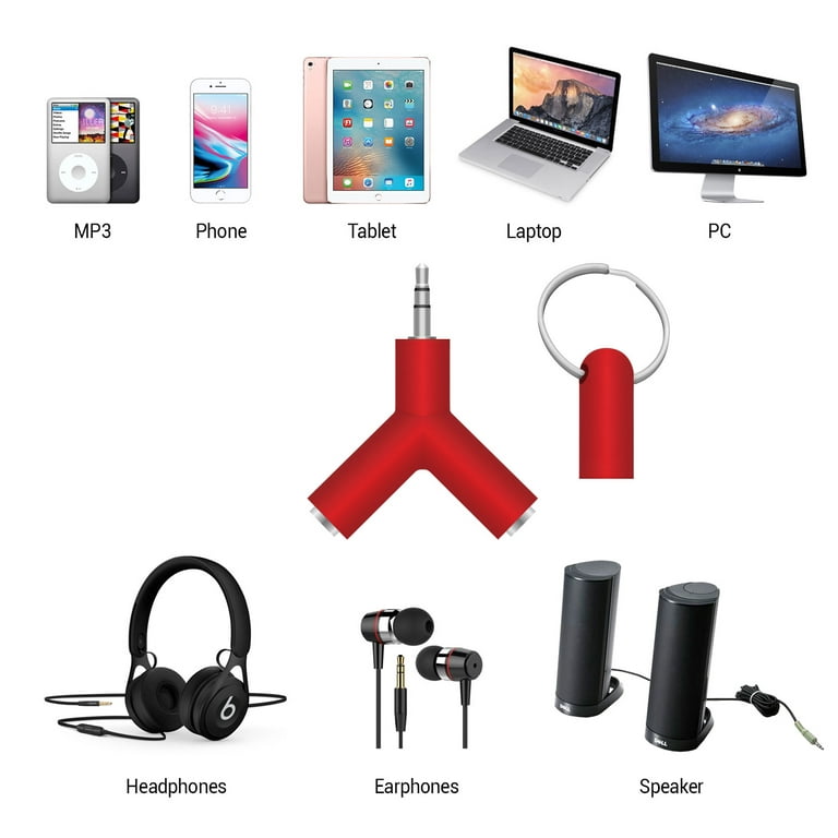 Bluetooth Adapter for 3pcs Wireless Earphone Working Together Audio Spliter  Transmitter Splitter Adapter Music Receiver Sharing