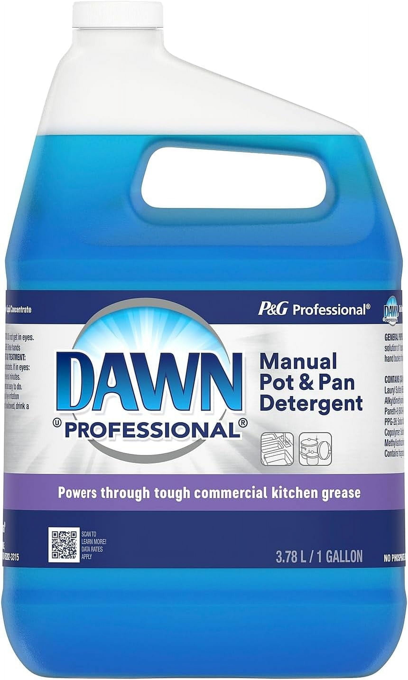 Dawn Professional Manual Pot and Pan Liquid Dish Soap, Original Scent, 128 oz., 1 Gal., 4/Carton (57445)