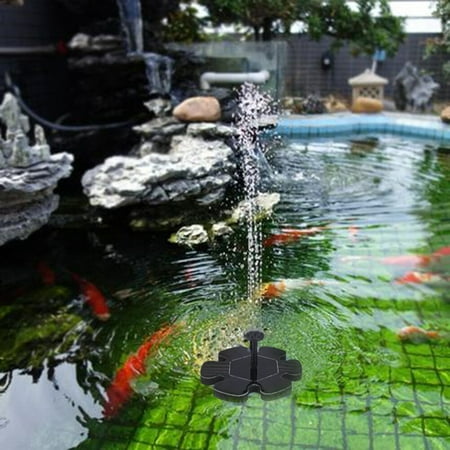 Multilateral Solar Panel Flower Shape Water Pump Small Garden