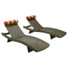 Flowwall Cantina Wave Chaise Lounger in Espresso