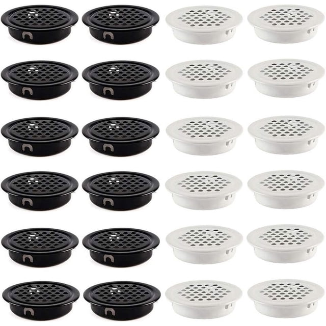 Easy Installation Ventilation System, Stainless Steel Air Vents Honeycomb Design for Fresh Environment, Dust-Proof Mesh Hole Louver for Multiple Applications (24 Pieces)