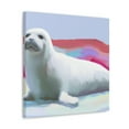 thumbnail image 2 of Harp Seal Fauvism - Canvas, 2 of 10