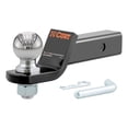 thumbnail image 1 of CURT 45041 Trailer Hitch Mount with 2-5/16-Inch Ball & Pin, Fits 2-Inch Receiver, 7,500 lbs, 2-In Drop, Gloss Black Powder Coat, 1 of 6