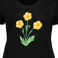 thumbnail image 4 of Inktastic Yellow Buttercup Flowers Women's Plus Size T-Shirt, 4 of 5