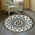 thumbnail image 5 of LaModaHome Rounded Rug Round Gta Inspired RugNon-Slip Rug Washable Mat Child Stain Resistant Living Room Kitchen Carpet 5.9X5.9ft(180X180cm), 5 of 5