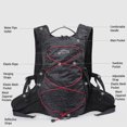 thumbnail image 3 of Mochila para correr de hidratación, bolsa para montar en bicicleta ultraligera transpirable con 2L, 3 of 8