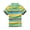 Green, variant on Virmaxy (2-13 years old) Children's Summer Striped Small Print Shirt Kids Baby Girls Casual Sports Short Sleeve T-shirt Trendy Pullover Shirt Short Sleeve Lapel Top Black 3-4Years