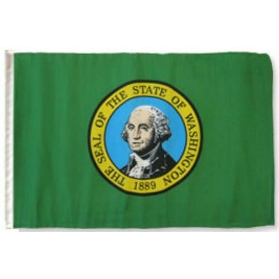 12x18 12"x18" State of Washington Sleeve Flag Boat Car Garden
