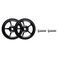 thumbnail image 1 of Eigraketly Ruedas fáciles Resistente al desgaste A prueba de humedad Rodillos dobles Barra telescópica Varilla de tracción Borde liso Buena Ciclismo Negro  Rueda fácil de junta tórica, 1 of 6