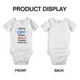 thumbnail image 3 of I Only Cry When Ugly People Hold Me Funny Baby Bodysuits For Boy Newborn-24 Monthes, 3 of 5