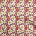 thumbnail image 1 of oneOone Cotton Poplin Red Fabric Floral Craft Projects Decor Fabric Printed By The Yard 42 Inch Wide, 1 of 4