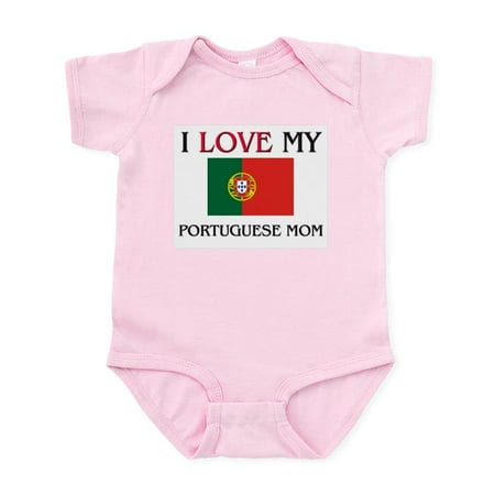 

CafePress - I Love My Portuguese Mom Infant Bodysuit - Baby Light Bodysuit Size Newborn - 24 Months