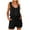 Black, variant on Tshirt Rompers for Women 2025 Summer Casual Shorts Jumpsuit Plain Scoop Neck Button Down Sleeveless Tank Top Rompers Orange, XXL