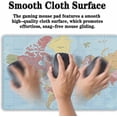 thumbnail image 5 of Desktop Mat World Map Full Desk Mouse Pad, Office Gaming Mousepad Large Mousepad, Computer Pad Non-Slip Rubber Base Waterproof with Stitched Edges, 35.4 X 15.7 in for Work/Game/Office/Home, 5 of 5