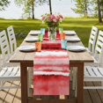 thumbnail image 4 of Table Runners 72 Inches Long Dress Scarves, Red Ombre Farmhouse Kitchen Table Runner, Coffee Tablerunners, Modern Abstract Art Farmhouse 14x72 Inch, 4 of 9