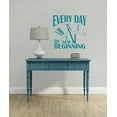 thumbnail image 3 of Everyday is a New Beginning Vinyl Lettering Motivational Wall Words, Teal, 23x23, 3 of 5