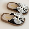 thumbnail image 6 of Gpaecead Girls Pearl Slide Sandals Open Toe Soft Sole Non-Slip Casual Outdoor Princess Shoes Breathable Summer Shoes Black, 6 of 8