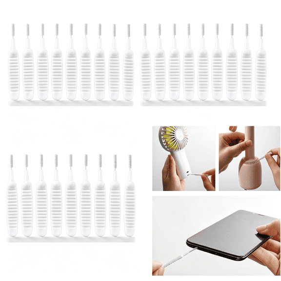 ACDANC 30 Pcs Shower Head Cleaning Brush,Gap Hole Anti-Clogging Cleaning Brush,Tiny Crevice Brush for Shower Head Cleaner