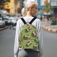 thumbnail image 7 of FORMRS Mini Backpack Purse for Women Travel Daypack Casual Shoulder Bag, Game Day Footballs, 7 of 7