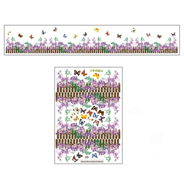 Calcomanía de pared con diseño de hojas y flores de un verde vibrante para la decoración de la sala de estar y el dormitorio (AY756)