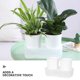 thumbnail image 3 of OULII 2Ud Macetas De Plástico Para Plantas Con Auto Y Drenaje Ideal Para Interiores, 3 of 8