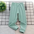 thumbnail image 2 of AherBiu Kid Girls Clothes Elastic High Waisted Basic Layer Bottoms Legging Pants Comfy Pajamas Trousers, 2 of 6