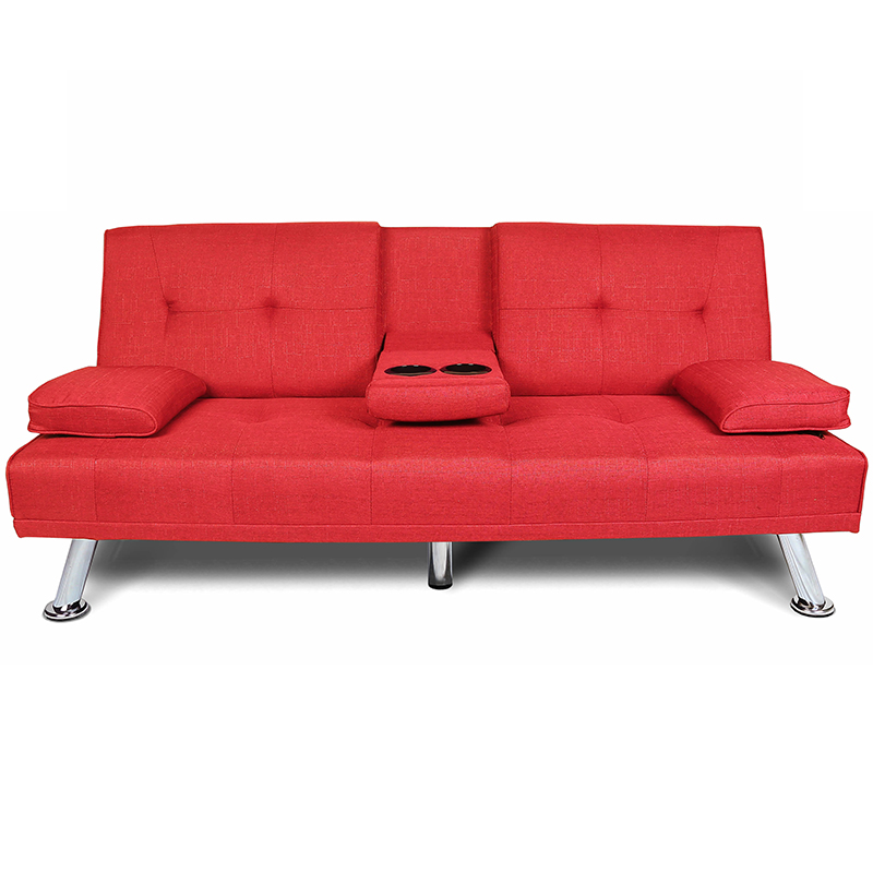 red office sofa