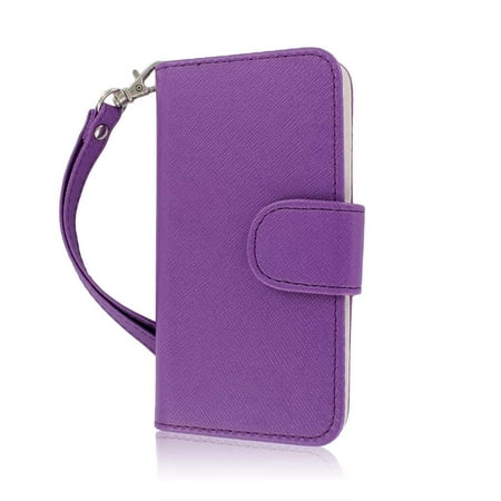 iPhone 5S Wallet Case, MPERO FLEX FLIP Series Premium PU Leather Wallet ...