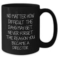 thumbnail image 2 of Inspirational Director Gifts from Friends and Family for Graduation Unique Black Coffee Mug, 2 of 5
