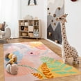 thumbnail image 3 of Ultrug Boho Vintage Rugs Non Slip Area Rug Soft Carpet for Living Room Bedroom Home Decor Office,4'x6',Pink, 3 of 7