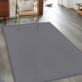 thumbnail image 3 of Grey Pure Color Area Rugs Collection 4'x6', Aesthetics Contemporary Luxury Non Slip Indoor Rectangle Throw Runner Rug Floor Mat Carpet for Living Room Dining Table Bedroom Nursery, 3 of 9