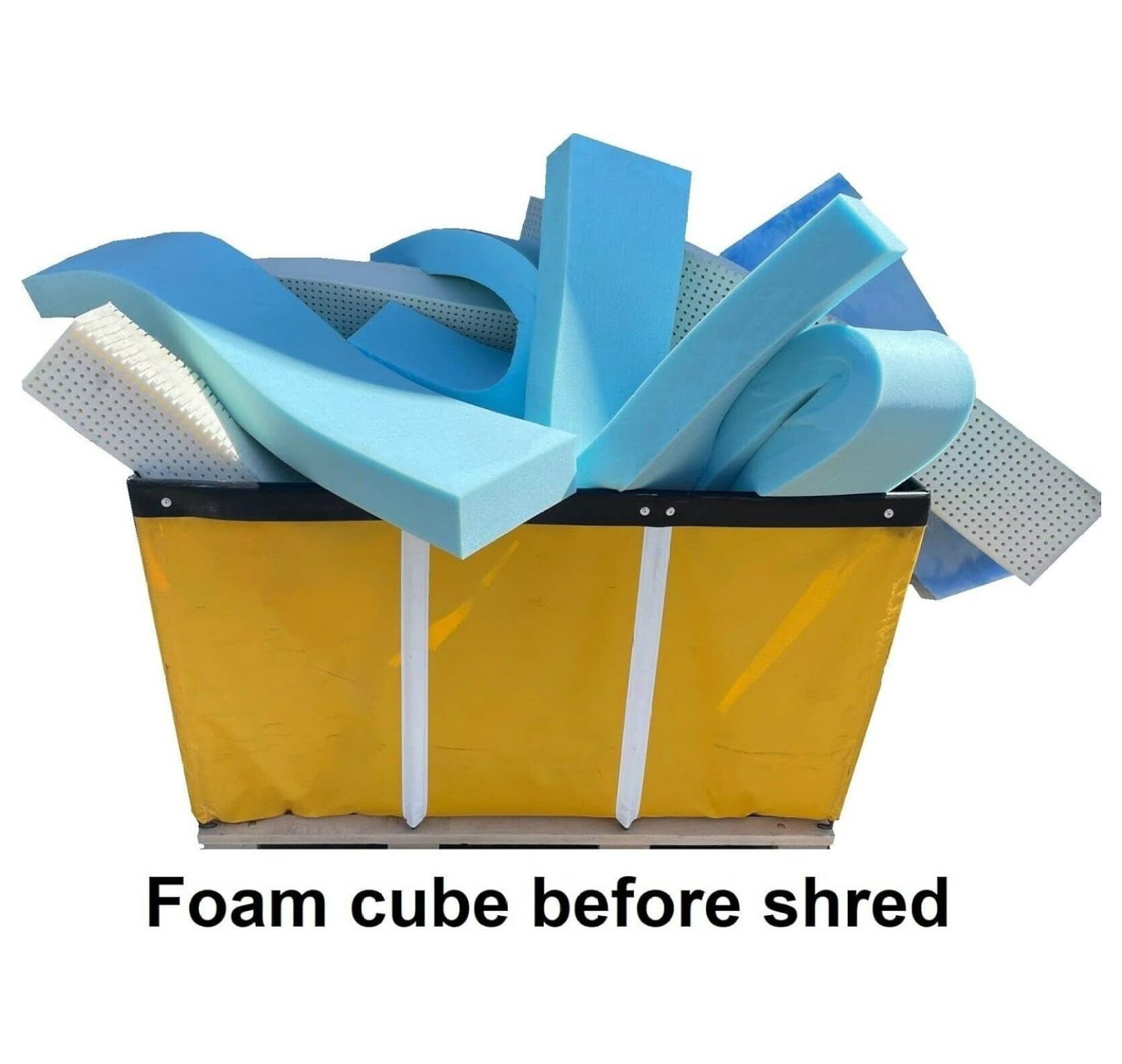Mattress Grade High Density Cooling Shredded Memory Foam Filling Inserts for King Pillow Stuffing, Bean Bag Filler, Chair, Sofa, Pet Dog Beds, Cushions, and Couch Refill (10 lbs)