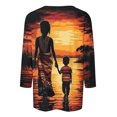 thumbnail image 3 of Tbopshirt Black History Month Shirts Women,Plus Size Tops 3/4 Sleeve,Fashion Printed Casual Round Neck Pullover Womens Graphic T Shirts,S-XXXL,Black History Gifts, 3 of 5