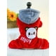 thumbnail image 1 of 1pc Pet Clothes Cat/dog Winter Hoodie Costume Soft & Warm & Cute Vanilla Bear Red, 1 of 5