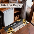thumbnail image 3 of Sunflower Kitchen Mat Set of 3, Yellow Sunflower Kitchen Rugs and Mats Non-skid Washable Kitchen Floor Mats for in Front of Sink, Country Farmhouse Sunflower Kitchen Decor and Accessories(Black White), 3 of 6
