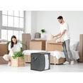 thumbnail image 6 of Unique Bargains 1 Pack Clothes Storage Bags Moving Bags Grey 19.5*19.5*14in, 6 of 7