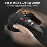 Luxmo 2.4 GHz Wireless Controller for N64 Console , Switch, PC, MacOS, Retropie, Raspberry Pi and Other USB Devices