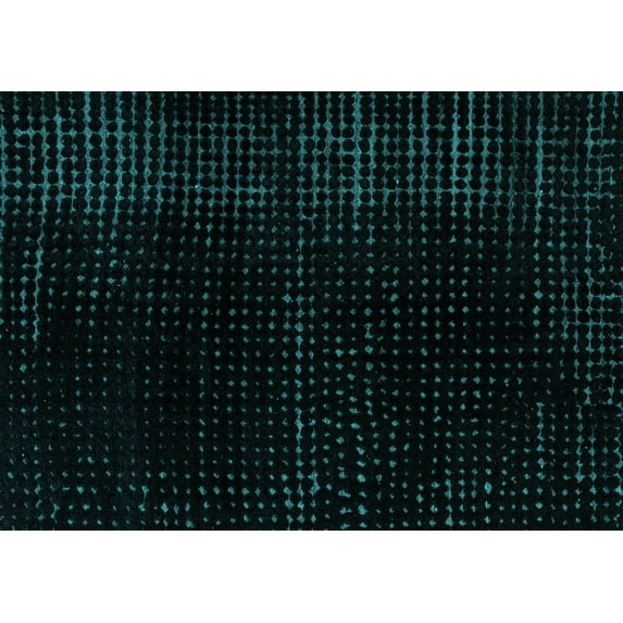 Ahgly Company Indoor Rectangle Abstract Turquoise Blue Modern Area Rugs, 8' x 10'