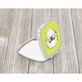 thumbnail image 2 of Checkerboard Lime Green Pekingese Compact Mirror BB1283SCM, 2 of 4