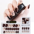 thumbnail image 1 of MZCPSYHA Fake Nails Reusable Stick Nails Press Full Cover False Nail Tips 24PC, 1 of 2