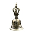 thumbnail image 2 of Yesbay Old Bronze Bell Finely Build Decorative Compact Decorate Non-deforming Antique Brass Pendant for Living Room, 2 of 8